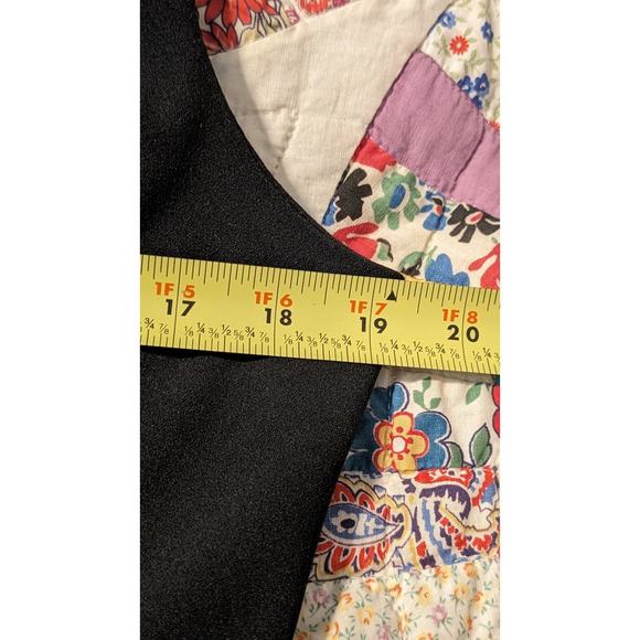 Calvin Klein Black Stretch Crepe Ruffle V-Neck Fit & Flare Dress Womens Sz 12 - Picture 5 of 11